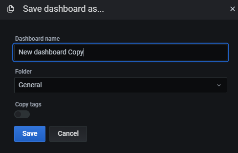 Save Grafana Dashboard