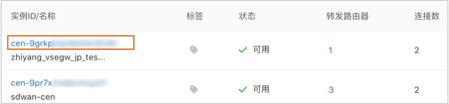 云企业网实例ID