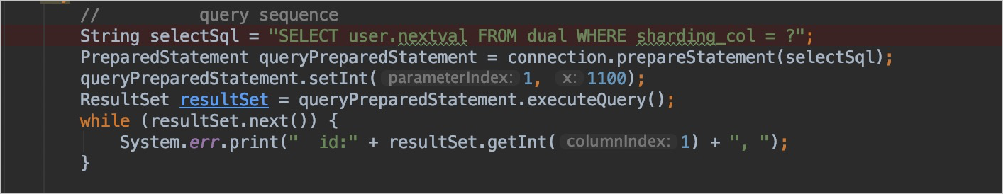获取 sql 代码