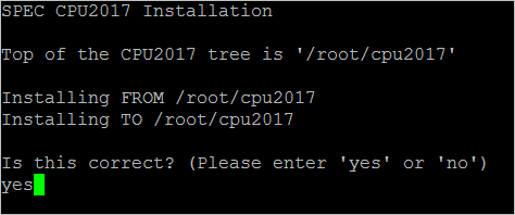 安装测试工具验证页面输入yes