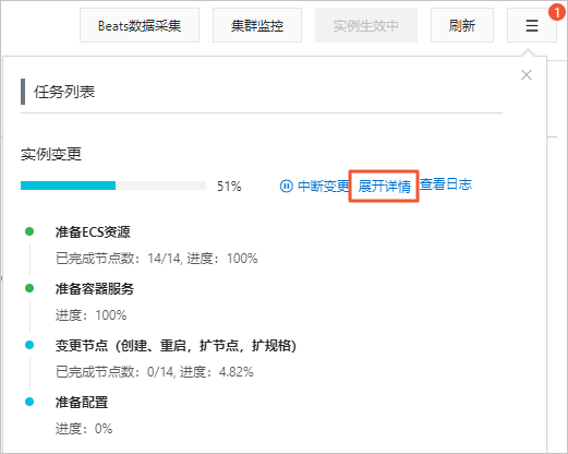 查看任务进度详情