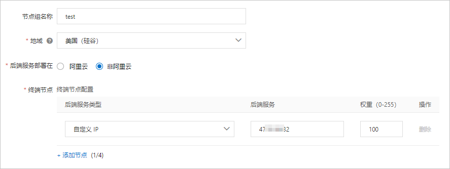 终端节点组