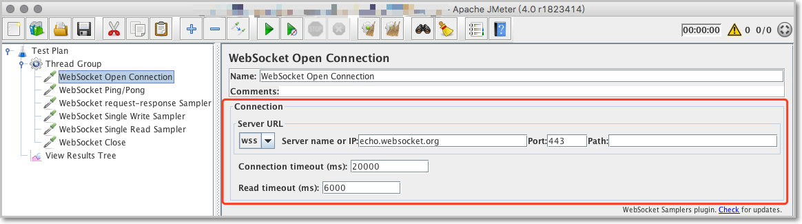 建立 websocket 链接