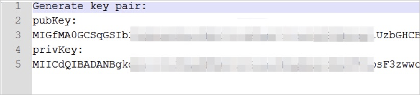 公私钥对信息