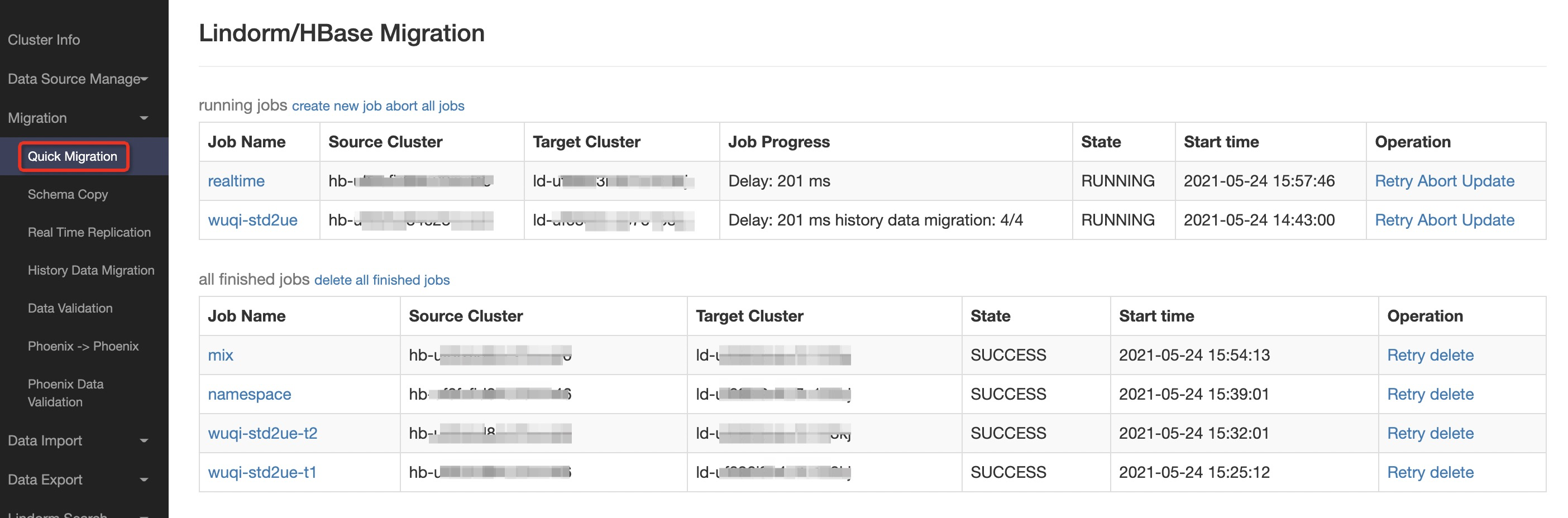 job list