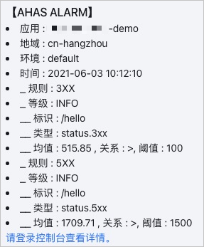 状态码告警通知