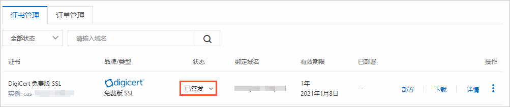 已签发