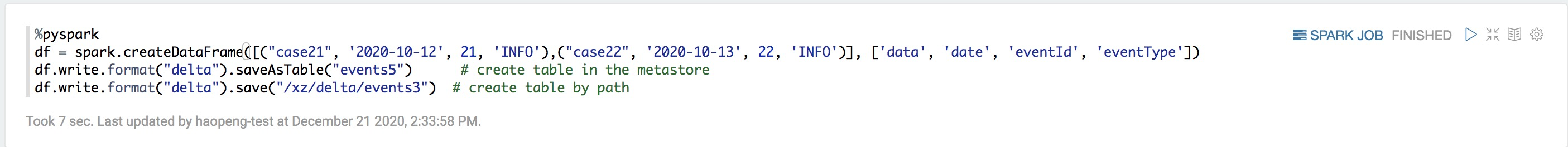 python创建表