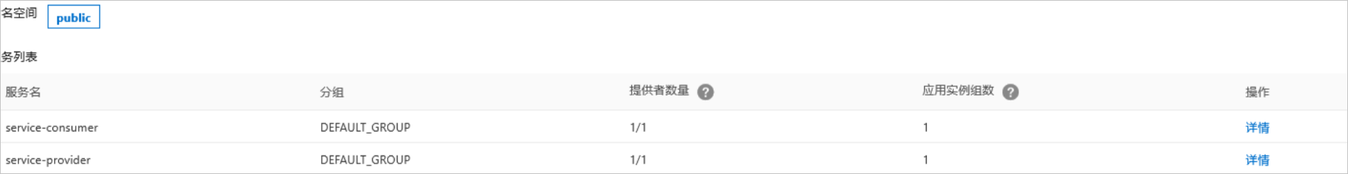 SpringCloud应用使用mse创建的nacos服务注册成功-consumer